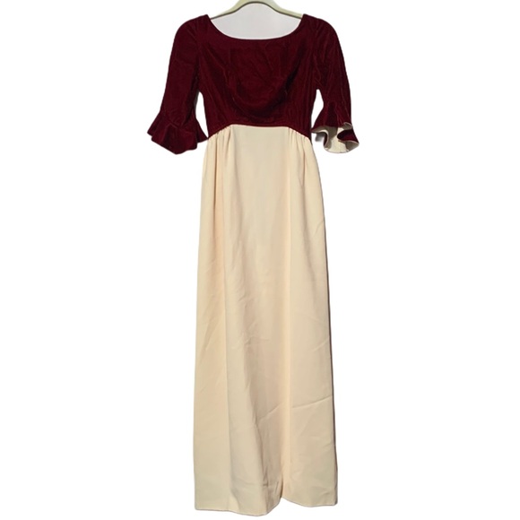 Vintage Dresses & Skirts - Vintage Neusteters Velvet Top Maxi Dress